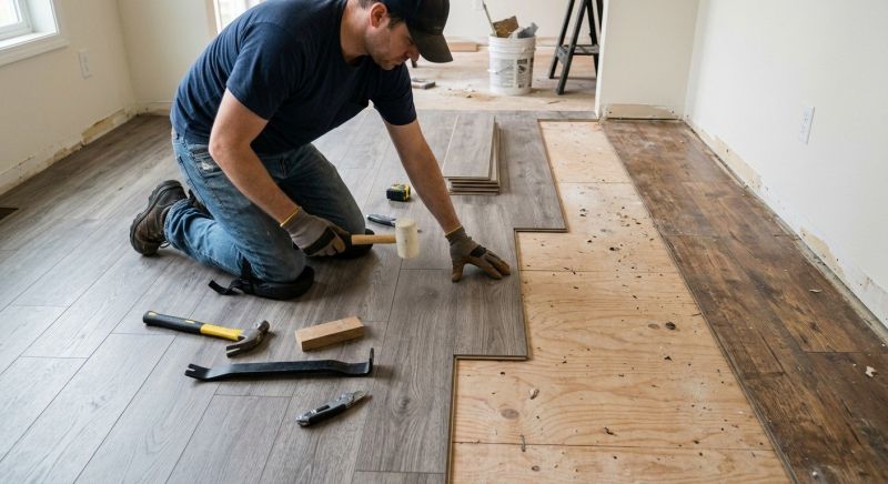 Laminate Floor Replacement in New Britain, CT
