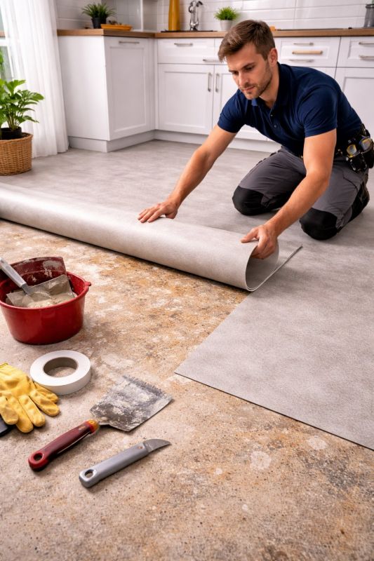 Linoleum Floor Installation in Windsor, CT