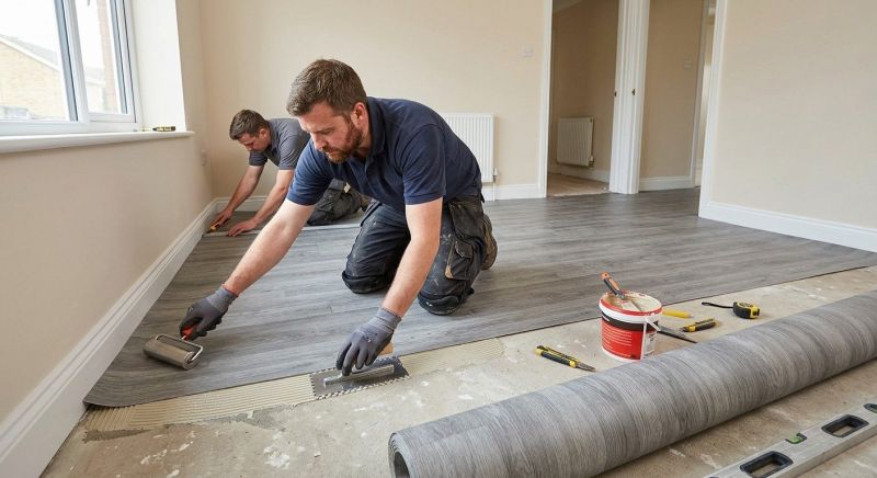 Sheet Linoleum Installation in Durham, CT