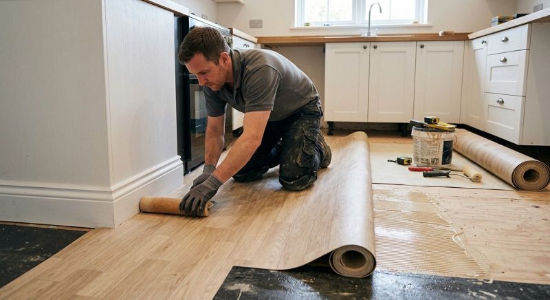 Sheet Linoleum Installation in Longmeadow, MA
